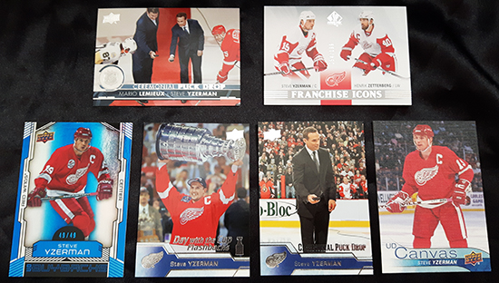 Upper-Deck-Steve-Yzerman-Featured-Collector-Cless-Howse-Collectibles-Numbered-Insert-Cards-Red-Wings