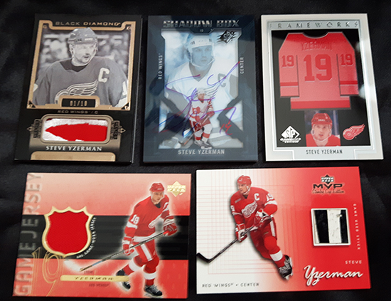 Upper-Deck-Steve-Yzerman-Featured-Collector-Cless-Howse-Rare-Detroit-Red-Wings-Inserts-Captain