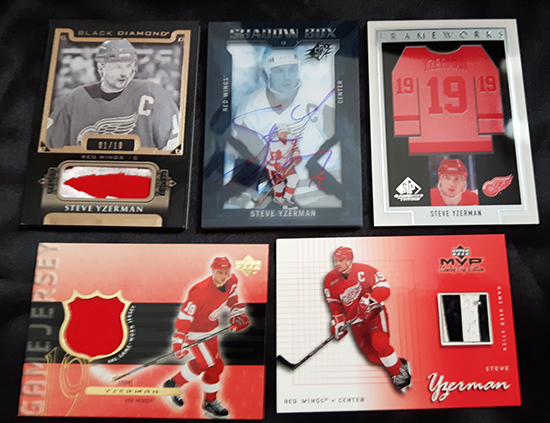 Upper-Deck-Steve-Yzerman-Featured-Collector-Cless-Howse-Rare-Detroit-Red-Wings-Inserts-Captain