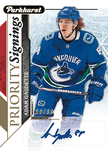 2018-Upper-Deck-Fall-Promo-Packs-Parkhurst-Priority-Signings-Adam-Gaudette