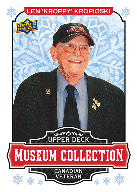 2018-upper-deck-singles-day-winter-museum-collection-veteran-len-kroppy-kropioski-remembrance-day