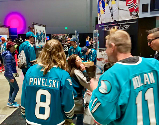 2019-nhl-all-star-fan-fair-upper-deck-make-a-wish-sam-tageson-hayden-bradley-2