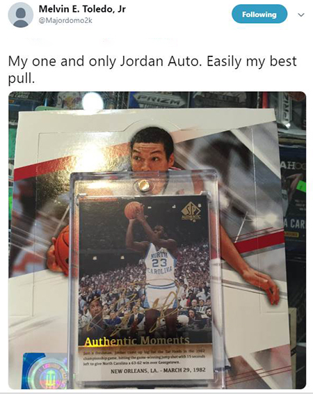 Chasing a Michael Jordan Autograph Card from Older Upper Deck