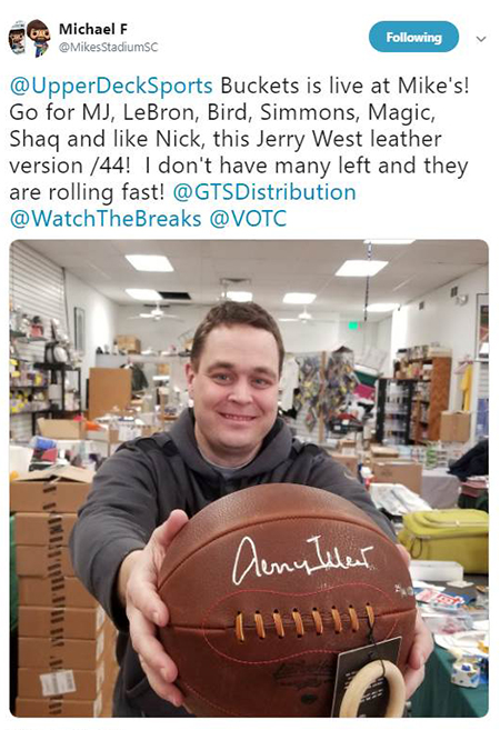 2019-upper-deck-authenticated-buckets-basketball-jerry-west-leatherhead-autograph-ball