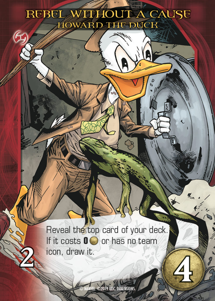 Legendary Dimensions Howard the Duck Common Hero Card