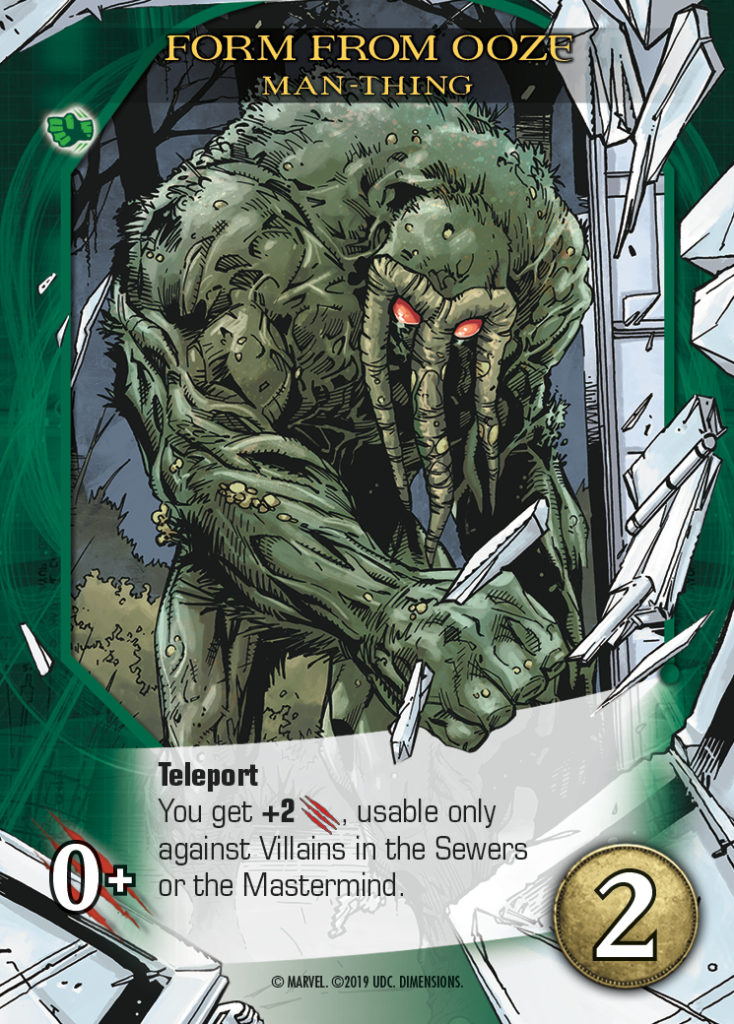 Legendary Dimensions Man-Thing Common Hero Card