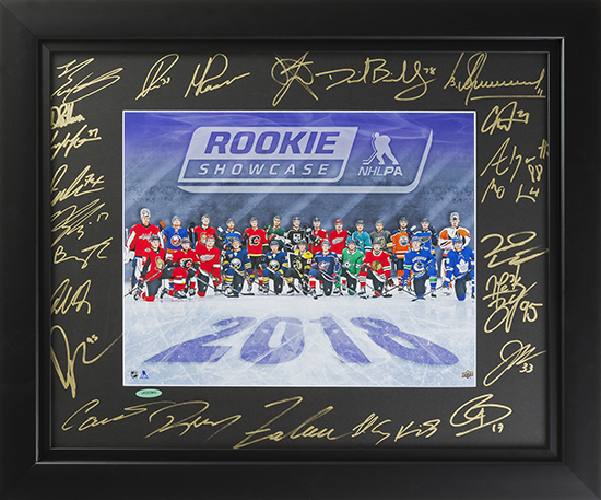 2018 upper deck authenticated uda nhlpa rookie showcase autographed photo