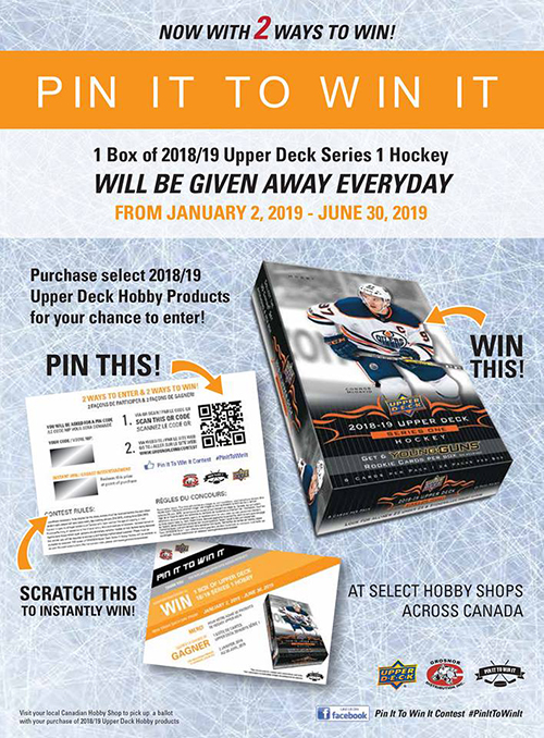 upper deck grosnor pin it to win it promotion