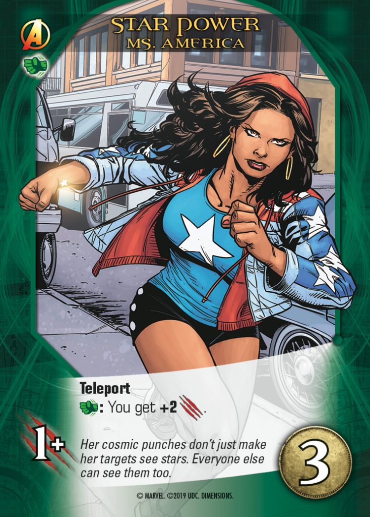 Legendary Dimensions Ms America Hero Card Common