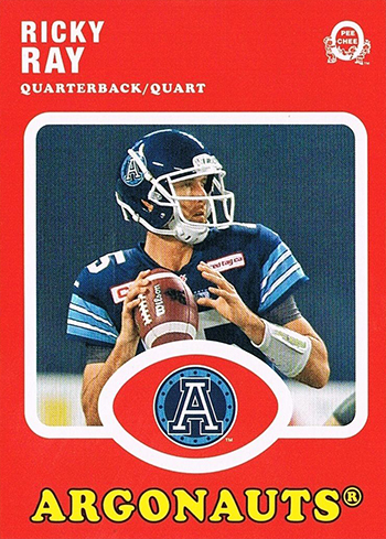 o-pee-chee ricky ray cfl card