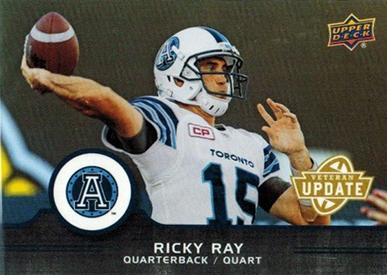 ricky ray upper deck cfl card