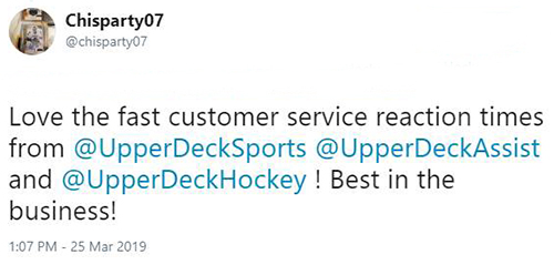 upper deck customer care service engagement fan collector support