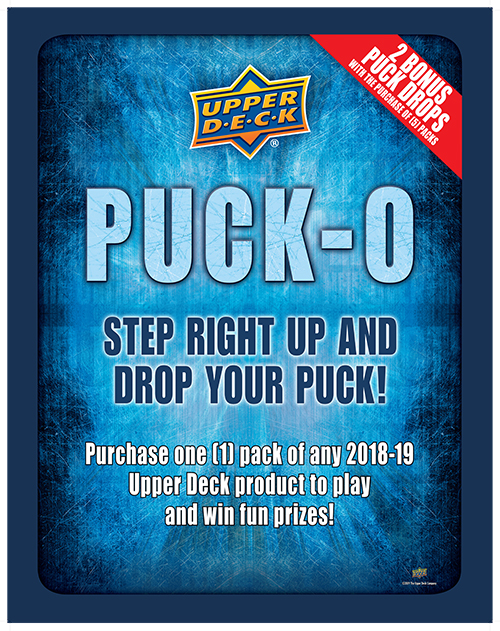 2019 upper deck puck-o game plinko