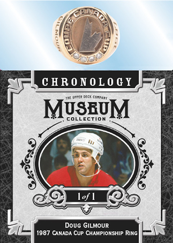 doug gilmour canada cup championship ring upper deck chronology