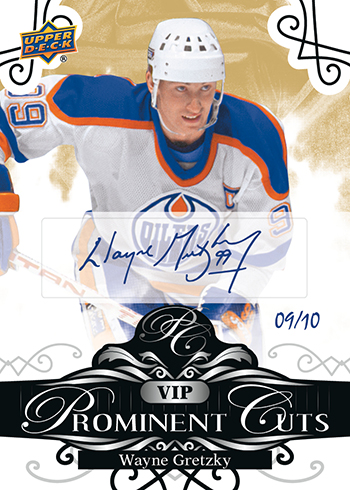 2019 upper deck national sports collectors convention prominent cuts autograph wayne gretzky