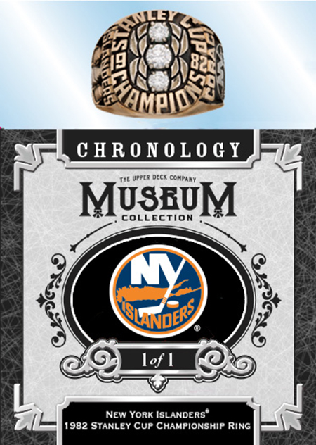 nhl chronology upper deck stanley cup champion ring card new york islanders