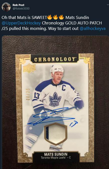 2019 nhl chronology upper deck collect alumni association collect