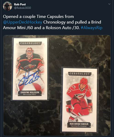 2019 nhl chronology upper deck collect alumni association collect