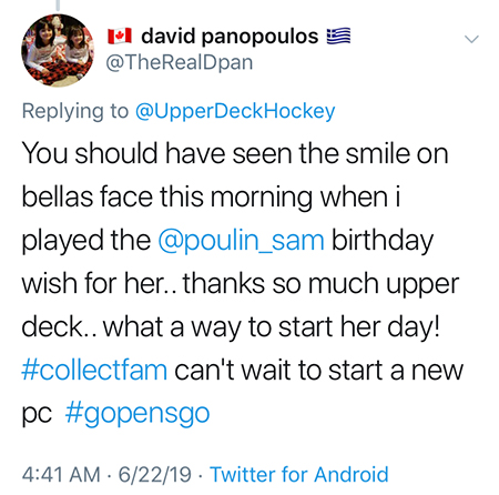 upper deck customer experience nhl draft