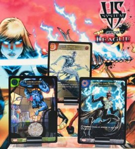 2019-upper-deck-vs-system-2pcg-marvel-league-play-organized-iceman-storm-beast-laboratory-new-mutants-magik-promo-card-playmat