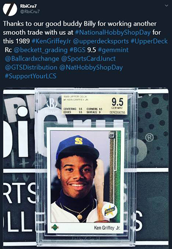 upper deck trade baseball card griffey rookie
