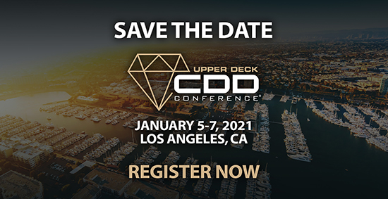 2021 upper deck cdd conference certified diamond dealer los angeles la