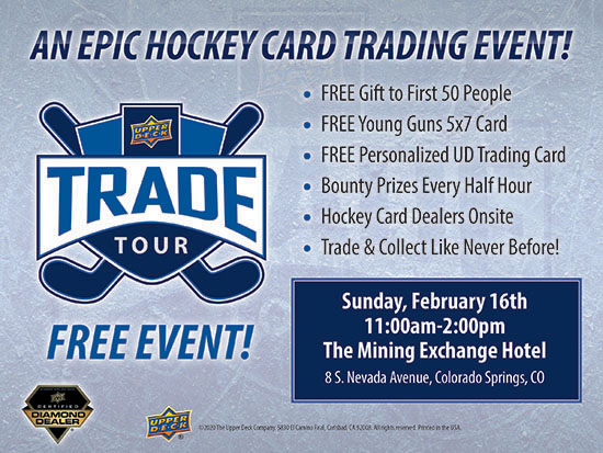 upper deck hockey card trade tour event show