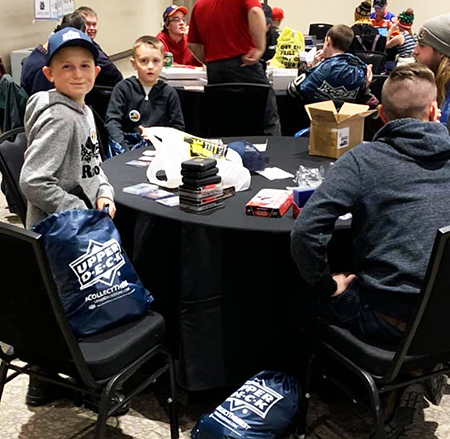 upper deck hockey card trade tour event