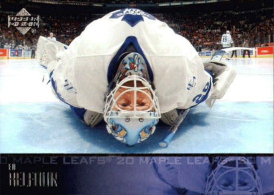 ED BELFOUR SIGNED JERSEY ART EDITION HAND-PAINTED TORONTO MAPLE