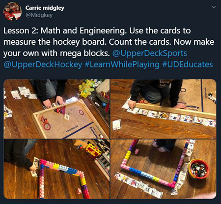 upper deck nhl trading cards at home learning home schooling teach kids