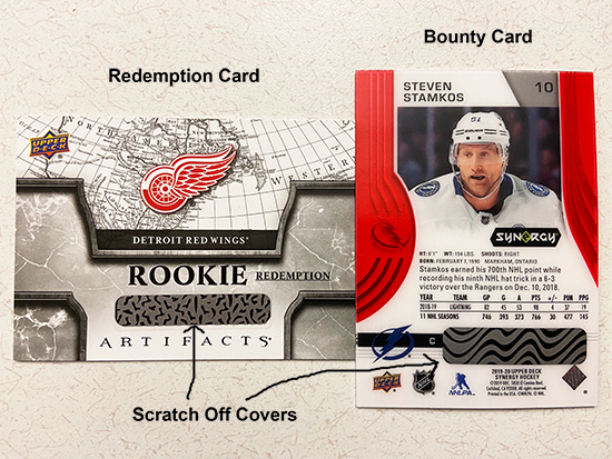 upper deck redemption card bounty code website difference