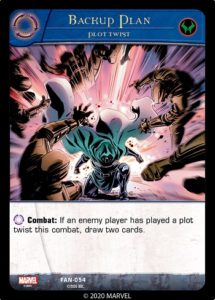 4-2020-upper-deck-marvel-vs-system-2pcg-fantastic battles-plot-twist-backup-plan