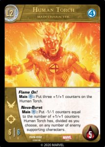 5-2020-upper-deck-marvel-vs-system-2pcg-fantastic battles-main-character-human-torch-l2