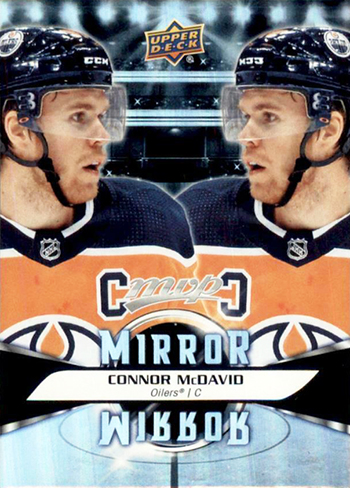 upper deck kid designer mvp mirror nhl card