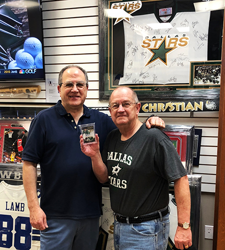 upper deck nick's sports cards memorabilia dallas stars texas hobby shop certified diamond dealer ron firestone