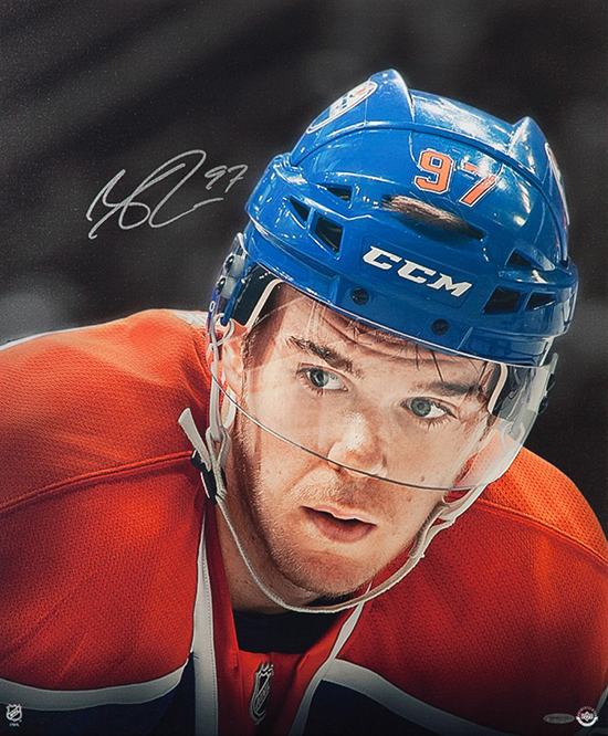 upper deck connor mcdavid uda autograph piece