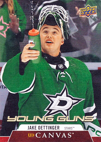 2020-21 nhl upper deck series one young guns jake oettinger