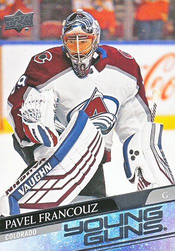 2020-21 nhl upper deck series one young guns pavel francouz