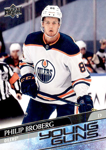 2020-21 nhl upper deck series one young guns philip broberg