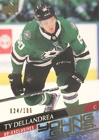 2020-21 nhl upper deck series one young guns ty dellandrea