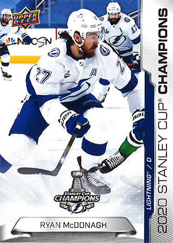 2020 nhl upper deck stanley cup final champions tampa bay lightning ryan mcdonaugh