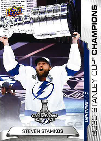 2020 nhl upper deck stanley cup final champions tampa bay lightning steven stamkos