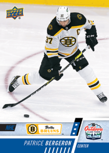 NHL Outdoor Games at Lake Tahoe - Patrice Bergeron  Card