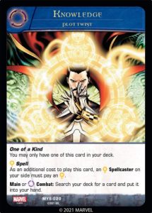 2-2021-upper-deck-vs-system-2pcg-marvel-mystic-arts-plot-twist-spell-knowledge