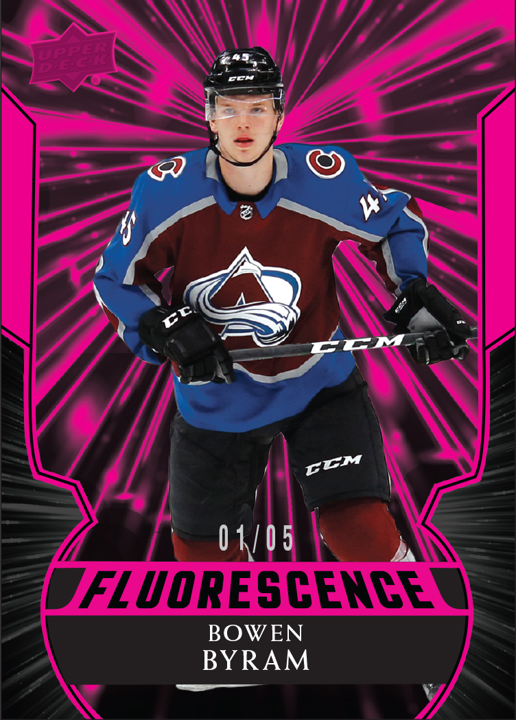 21-22 Upper Deck NHL Hockey Series 2 Card #296 Bowen Byram Colorado  Avalanche