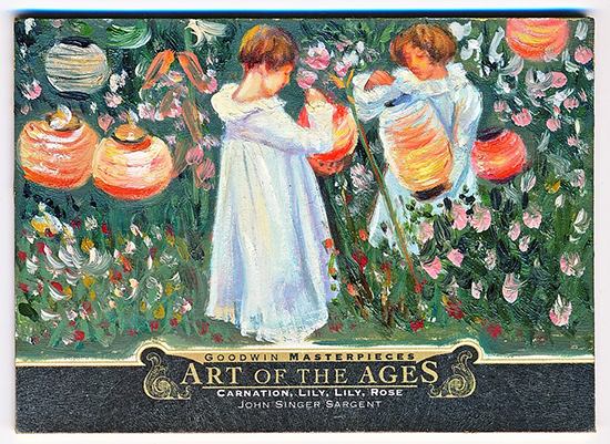 2013 goodwin champions art of the ages lily carnation card