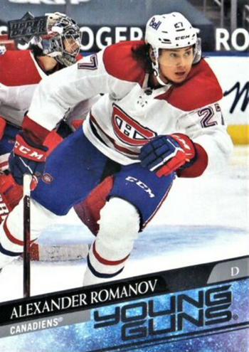 upper deck young guns rookie card alexander romanov