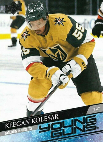 upper deck young guns rookie card keegan kolesar