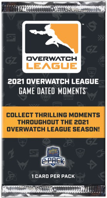2021 upper deck gamed dated moments overwatch league blizzard pack
