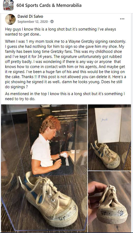 upper deck authenticated wayne gretzky signed autographed shoe customer engagement